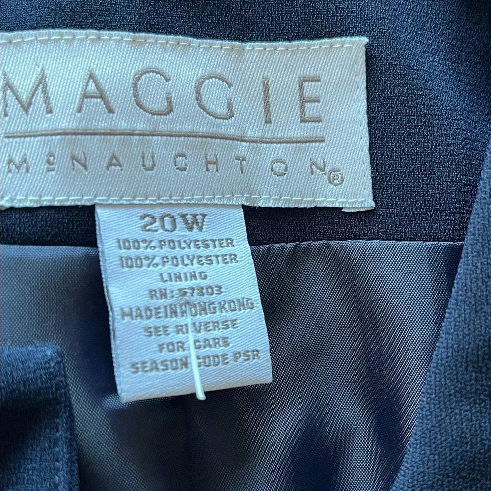 Elegant Women's Navy Blue Blazer Maggie Mcnaughton Business, Office WearSize 20W